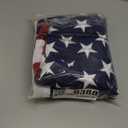 Deluxe Cotton American Flag 3x5 FT for Outside, Tear Resistant US Flags High Wind with Embroidered Stars, Sewn Stripes, the Best Indoor Outdoor Flags