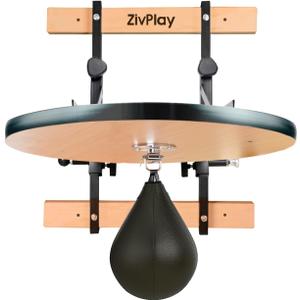 Speed Bag Platform Speed Bag Stand for Boxing Punching Practice Includes Height Adjustable Mount Speedbag and Air Pump 360 Swivel 24 Inch Board