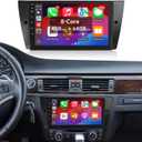 8-Core 4+64GB Car Radio for BMW 3 Series 328i 335i 325i 2005-2011 with Carplay Android Auto, 9Inch Android 13 Touch Screen Stereo for BMW E90/E91/E92/E93 Head Uint (Non Fiber Optic Version)