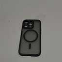 TOCOL Magnetic for iPhone 14 Pro Case, Compatible with Magsafe, Upgraded Full Camera Protection, Drop Protection, Translucent Matte Back Bumper Phone Cover 6.1-Inch (Black)