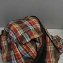 Men's Flannel Plaid Hooded Jackets Full Zip Sherpa Fleece Lined Hoodies Fashion Warm Coat (X-Large, Red Brown Blue)