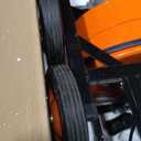 VEVOR Drain Cleaning Machine 50 FT x 3/8 Inch, Sewer Snake Machine Auto Feed, Drain Auger Cleaner with 4 Cutter & Air-Activated Foot Switch for 1" to 4" Pipes, Orange, Black