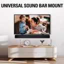 Mounting Dream Soundbar Mount Fits Most Sound Bars Up to 15 lbs, Mounting Soundbar Above or Under TV, Sound Bar Mounting Brackets for TV, Sound Bar Mount with Detachable Extension Plates MD5422