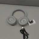 Noise Cancelling Headphones Wireless Bluetooth, Over Ear Headphone Bluetooth with Microphone, Cancelling Wireless Headphones Over Ear, 65h Playtime, Clear Calls, Comfort Fit for Travel (Grey)