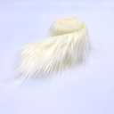 Ice Fabrics Craft Faux Fur Fabric Pre Cut Rolls - 2"x60" Fur Ribbon Mohair Fabric Strips - Super Soft and Fuzzy - Perfect for Crafts, Costumes & Decoration - Ivory - 2x60
