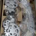 Kikkerland Big Wheel Revolving Wall Clock, Silver