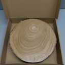 Rotating Cake Stand 12" Wood Cake Stand with Cake Cutting Set,Rustic Wooden Cake Stands for Party/Wedding/Baking Gifts/Event/Cake Turntable for Decorating