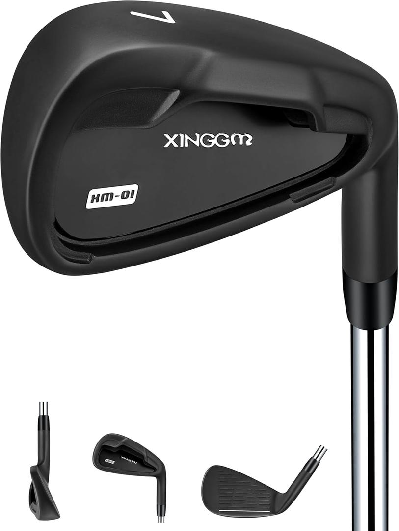 XM-01 Individual Golf Irons or Golf Irons Set - Premium Men Golf Club Iron with Steel Shaft for Right Hand Golfers Stiff Flex, Style Name: #7 Iron Single