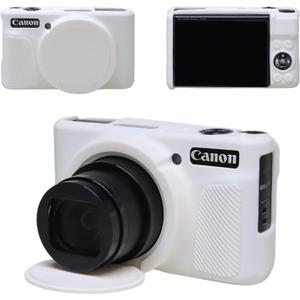 2 x Cover Case for Canon Powershot SX740/SX730 HS Digital Camera Off White