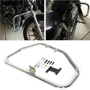 ECOTRIC Engine Crash Bar Compatible with 1986-2003 Harley Sportster 883 XLH883; 1996-2003 1200 Custom XL1200C Sport XL1200S; 1984-1985 Roadster XLS XR 1000 XR 1000; 2002-2003 883R XL883R