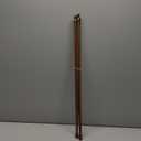 AIZESI Spring Tension Curtain Rod Short Tension Rod（Wood,28"-48"-3Pcs)