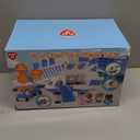 PLAY Airplane Toy for Kids - Toddler Airplane Toys Travel Plane Toys for Kids 2+ Years Old with Small Figures & Baggage Carrier, Musical Toy Airplane with Lights for Boys Girls Gifts Birthday (Blue)