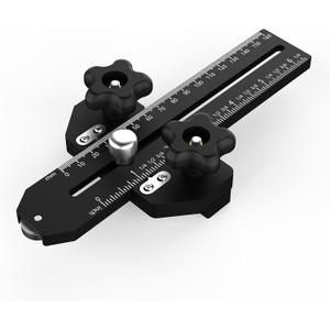 HFM Thin Rip Table Saw Jig Guide for Making Repetitive Narrow Thin Strip Cuts, for Table Saw Band Saw Router Table Fits for 3/8" x 3/4" T Slot,black (Black Yl-0001h)