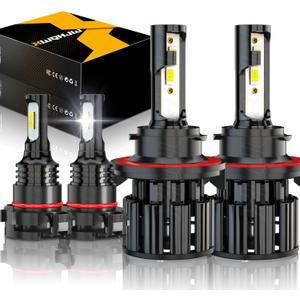 Compatible for 2007 2008 2009 2010 2011 2012 2013 2014 GMC Yukon Light Bulbs Fog Lights, Plug n Play, Powersports Bulbs for Off road, 4-Pack