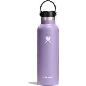 Hydro Flask Stainless Steel Standard Mouth Water Bottle with Flex Cap and Double-Wall Vacuum Insulation (Moonshadow Purple)