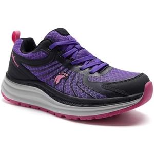 Women's Orthopedic Trail Running Shoes: Comfortable Arch Support Plantar Fasciitis Orthotic Athletic Sneakers, Casual Flat Feet Sports Workout Walking Hiking Shoes for Foot Heel and Pain Relief, EU 39