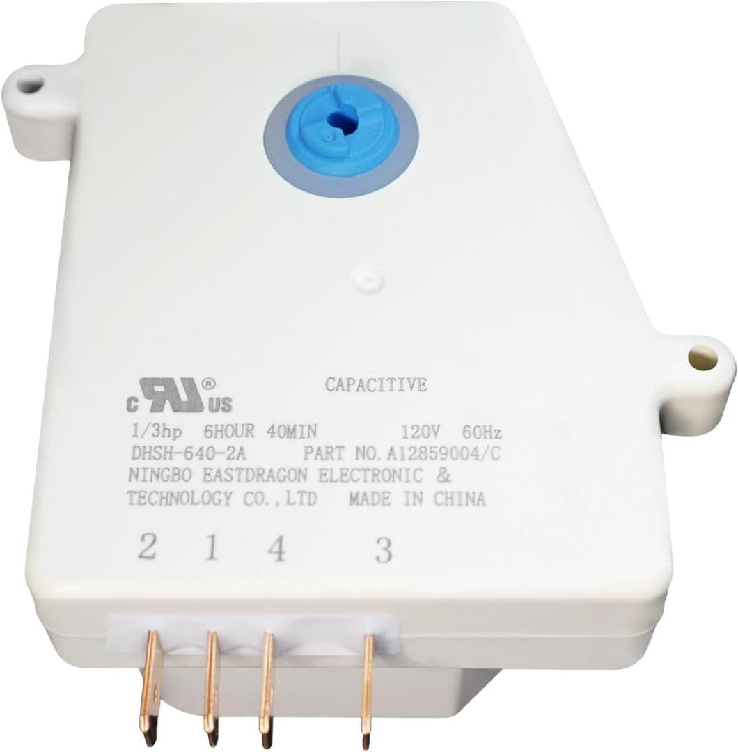 OEM 5304526183 Refrigerator Defrost Timer Compatible with Frigidaire and White-Westinghouse Refrigerator, Replacement Part 4960382 AP7014390 PS16227343 EAP16227343 FIX16227343 A12859004/C DHSH-640-2A