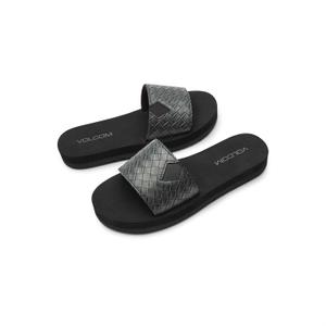 Volcom womens Not So Simple Platform Slide Sandal (9, Black)