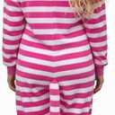 XXLOG Adult Onesie Halloween Costume Unisex Animal Pajamas Cosplay One Piece Sleepwear for Women and Men (Pink, L)