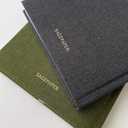 SAGEPAPER Blank Recipe Notebook with Linen Hardcover, Recipe Notebook to Write in Your Own Recipes, Family Recipe Book Holds 70+ Recipes and Conversion Chart, Timeless Keepsake Cookbook (Charcoal Black)