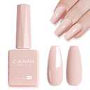 CANNI Pink Gel Nail Polish  Light Nude Oyster Pink, High Gloss Soak-Off UV/LED Gel for French Manicure, DIY Home & Salon Use, 0.32 fl oz