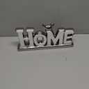 Love Sign Decoration,White and Silver Love Signs for Home Decor Statue,Bird Sculpture Personalized Love Decor,Chrome Style Figurine Decorative Ornaments for Living Room,Bedroom (2 Pcs, White+Silver)
