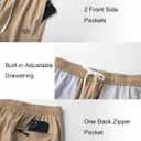 Vcansion 2 Pack Men's Outdoor Lightweight Hiking Shorts Quick Dry Sports Casual Running Shorts with Pockets (XXL)