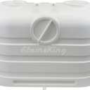 Flame King Dual 20LB LP Propane Tank Light Plastic Heavy Duty Cover for RV, Travel Trailer, Camper - White