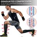 Ailaka Medical 15-20 mmHg Zipper Compression Socks Women Men, 10-13