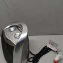 GiveBest Portable Electric Space Heater with Thermostat, 1500W/750W Safe and Quiet Ceramic Heater Fan, Heat Up 200 Square Feet for Office Room Desk Indoor Use, Silver