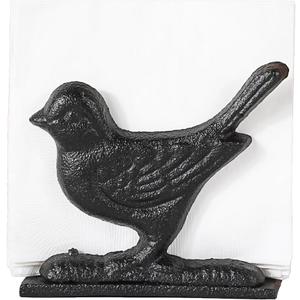 Sumnacon Napkin Holder Retro Vertical Napkin Holders for Kitchen Dining Sturdy Cast Iron Cocktail Luncheon Napkin Holders for Tables Elegent Table Napkin Holder for Bathroom,Party,Bar,Counter,Bird Black