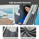 CHULIM Hanging Hammock Chair Swing MAX 500 lbs Outdoor Hanging Chair with Footrest Indoor Swing Chair with Portable Steel Spreader Bar and Hardware Kit for Bedroom Living Room Patio Porch - Dark Grey
