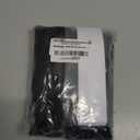 WdFour French Door Curtains for Privacy, Easy Installed Tricia Door Panels,Front Door Sidelight Curtain Tie up Shade, Washable Curtain 25W x 40L Inch,Black, 1 Panel