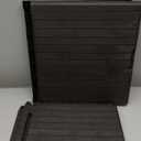 Keter City 30 Gallon Resin Outdoor Storage Box and Patio Furniture Side Table for Pool and Garden Accessories, Brown