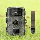 Hunting Camera with Night Vision IP66 Waterproof, 1080P 0.8S Trigger Motion Activated for Outdoor Scouting Wildlife Monitoring, Trail Cameras
