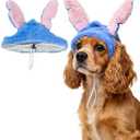 Blue Ears Headband for Dogs, Cute Halloween Headwear Headpiece Hat Pet Costume Accessories Party Supplies (Medium)