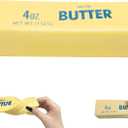 Butter Squishy Stress Relief Toy for Adults, Slow Rising Squeeze Desk Gadget, Creative Office Stress Management Tool & Novelty Fake Food Decor, Funny Gag Gift for Coworkers (Standard,1 PCS)