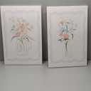 2Pcs Bouquet sketch Canvas Wall art Minimalist Rose floral Wall decor Colorful Flowers pictures Painting English Garden artwork Neutral plants Prints for Bedroom Bathroom Gallery Decoration,16x24in