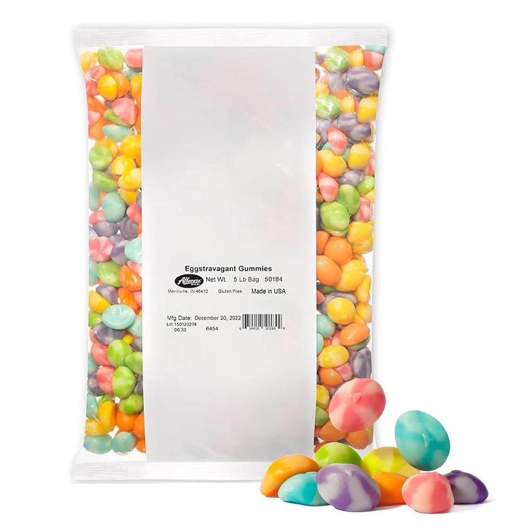 Albanese World's Best Eggstravagant Gummies, Great Easter Basket Stuffers, 5lbs of Easter Candy, Celebrate with Bulk Candy
