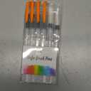 Mr. Pen- Watercolor Brush Pens, 6 pcs, 3 x Point Tips and 3 x Flat Tips Styles, Nylon Bristles, Refillable Watercolor Pens for Acrylic, Gouache, Crayons, Ideal for Artists, Drawing, Sketching