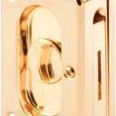 Prime-Line N 7365 Pocket Door Privacy Lock with Pull - Replace Old or Damaged Pocket Door Locks Quickly and Easily  Polished Brass, 3-3/4 (Single Pack)