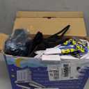 Toddler Airplane Bed Seat Extender for Kids - Airplane Bed for Toddler, Safety Belt, Carry Bag & Fast-Pump - for Toddlers Flight Sleep (Blue)