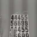 1.5 inch Self Adhesive Numbers for Mailbox, House Numbers, Reflective Mailbox Number, Trash Cans Number, for Outside, 120 PCS (Black/White)