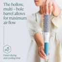 Round Brush for Blow Drying - Extra Small Ceramic Thermal Ionic Roller Brush for Sleek, Salon Blowout - Lightweight Round Hair Brush for Precise Styling and Manageable Hair (Bristle 1.7in, Barrel 1in)