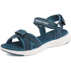 DREAM PAIRS Women's Sport Athletic Sandals Outdoor Hiking Sandals (11, Dark/Blue)