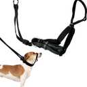 Sporn Medium Dog Head Halter for Dogs, Black Dog Stop Pulling Leash with Thick Muzzle Harness No Pull Head Collar for Dogs, Anti Pulling Collar for Comfort Face Harness (Medium (Pack of 1))