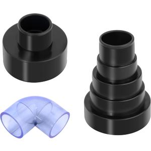 AC Drain Line Cleaner Tool with PVC Adapter kit, for Vacuum Hose 1-1/4", 1-7/8", 2-1/2" and Pipe Sizes 3/4", 1", 1-1/4", 1-1/2", 2