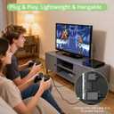 RCA to HDMI Converter with 4:3/16:9 Switch, 1080P AV Composite Video Adapter with HDMI and USB Cables, Supports PAL/NTSC for Wii PS2 DVD VHS to HDTV or Monitor