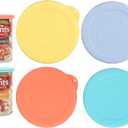 4PCs 3.5-inch/8.2cm Silicone Can Lids, Food Sealing Lids for 3.5-inch Can, Durable and Reusable Lids, Freezer Dishwasher Safe (Can NOT Included)