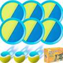 Kids Toys - Outdoor Games, Beach Toys, Toss and Catch Ball Set, Perfect Beach Games Sets Playground Sets for Backyards Easter Gifts for Kids (Light Blue)